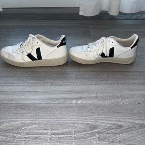 Veja White and Black Sneakers